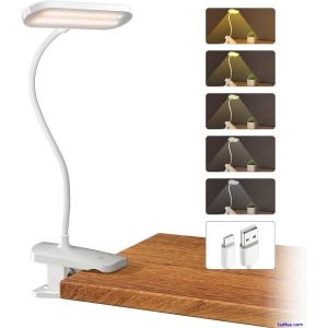 Rechargeable Clip-on Headboard Light 3 Color & Brightness Touch Control Flexi