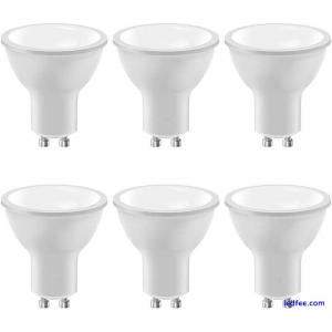 GU10 LED Bulbs 5W (40W Equivalent) 3000K Warm White 400lm, 120°, 6-Pack Sale