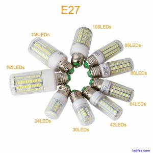 LED Corn Light Bulb B22 E14 E27 25W-150W Screw Base Super Bright White Lamp 220V