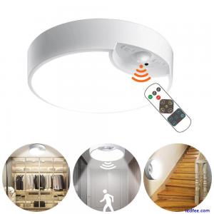 LED Ceiling Light PIR Motion Sensor Battery Bathroom Kitchen Hallway Home Lamps