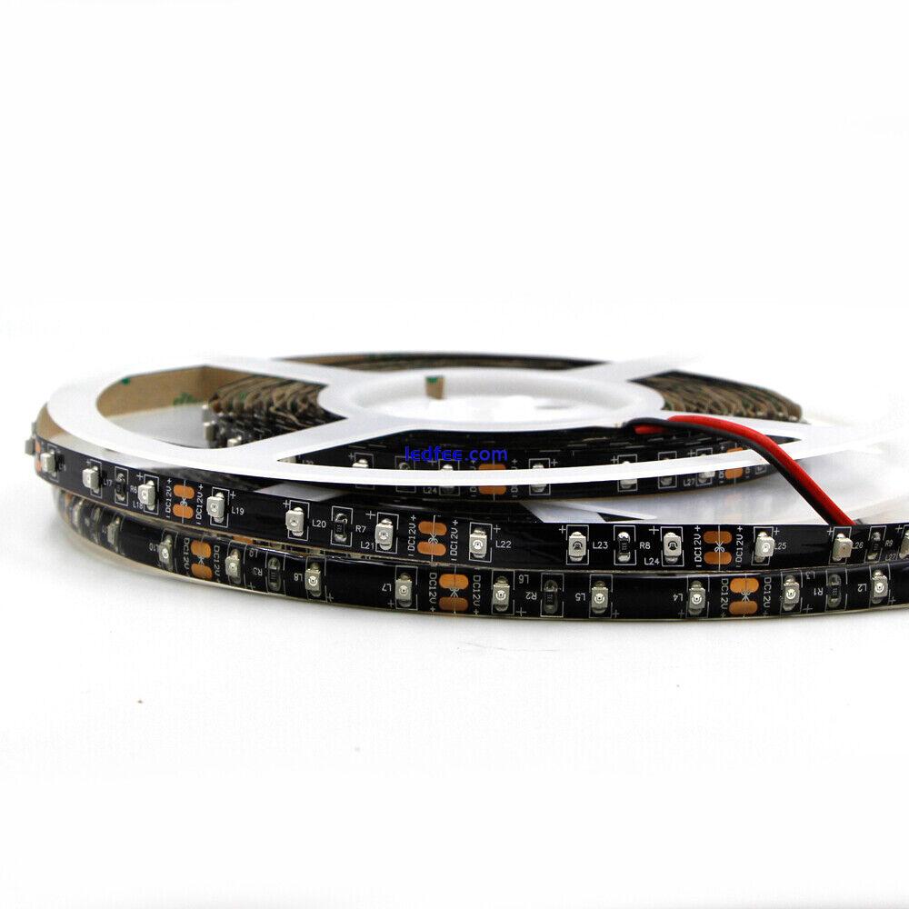 LED Strip Light Orange 600NM Waterproof 3528 5050 black PCB Car Caravan lamp 12V 2 