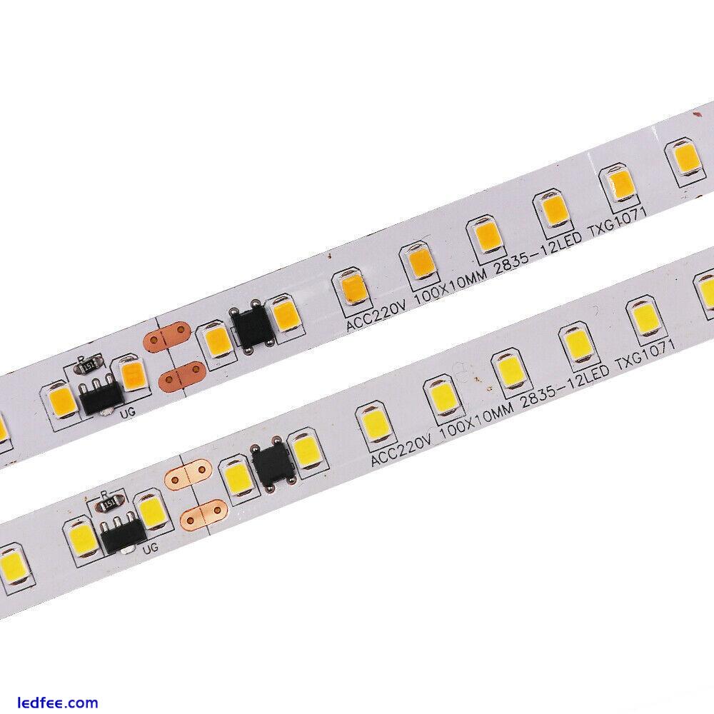 5-10m AC220V 230V LED strip light 2835 120LEDs/m Kitchen Under Cabinet tape lamp 2 