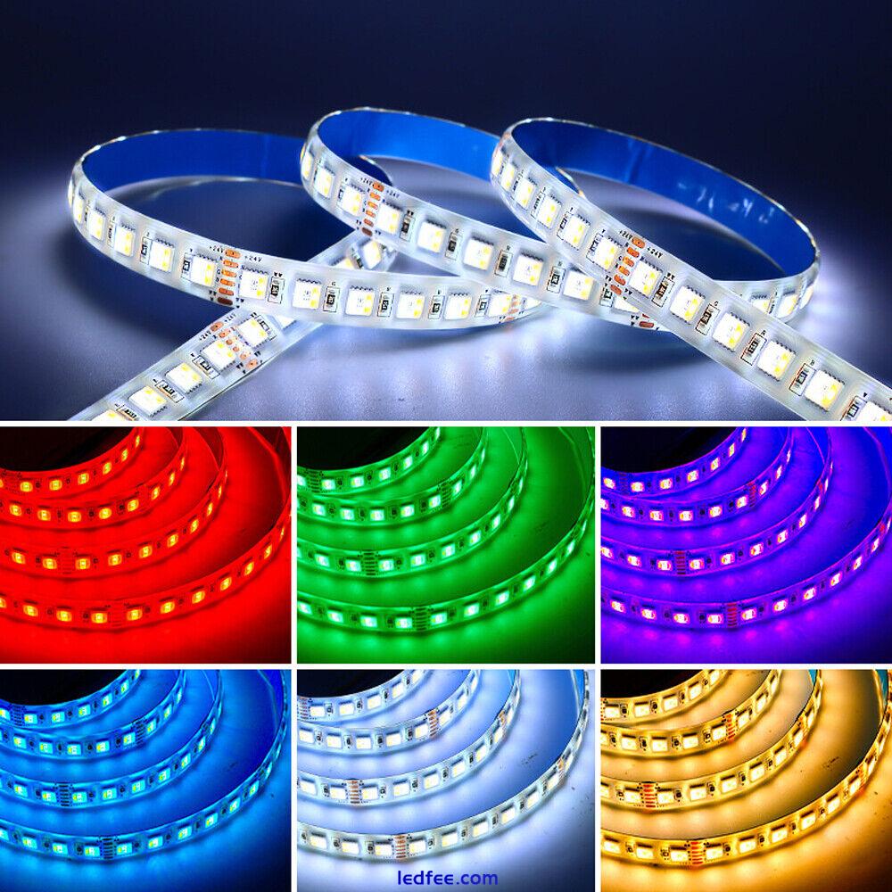 RGB+CCT 5in1 5050 RGBW LED Strip Light Tape Cabinet Kitchen Light Rope Flexible 3 