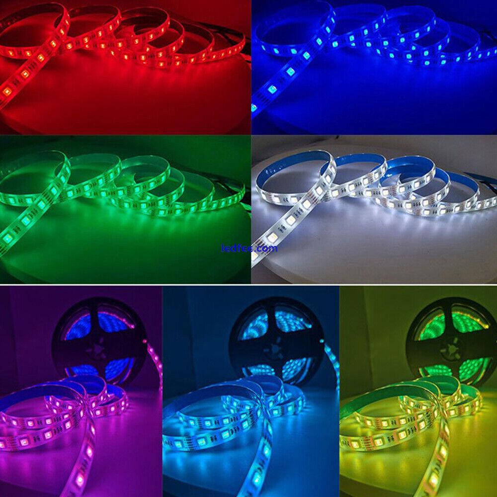 RGB+CCT 5in1 5050 RGBW LED Strip Light Tape Cabinet Kitchen Light Rope Flexible 2 