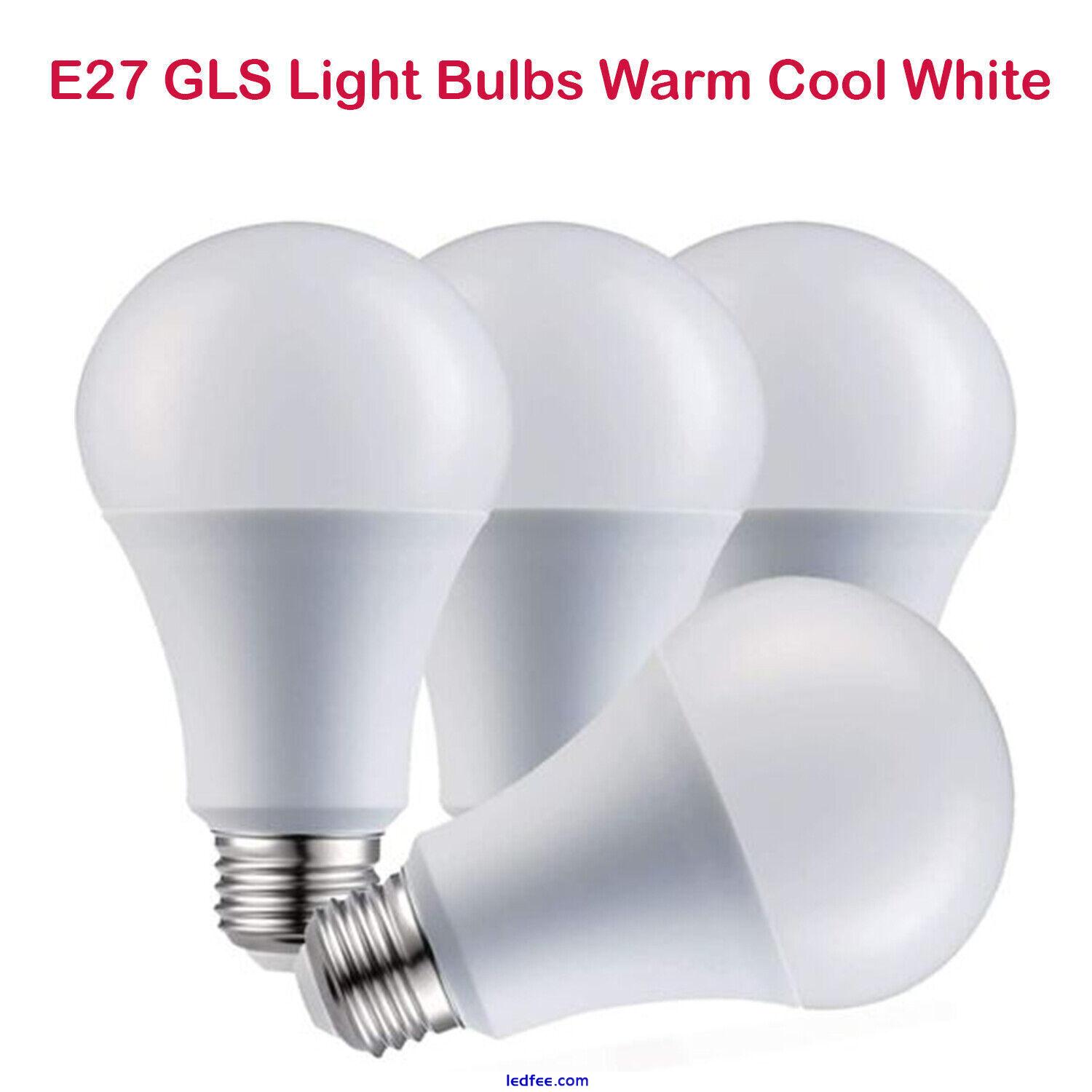 GLS LED Light Bulbs Warm/Cool White A+ Lighting Golf Bulb E27/B22 Base 3W-25W 4 