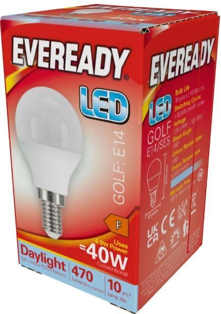 40W LED Golf Ball Light Bulbs E14 SES Energy Saving Warm Cool Daylight White 3 