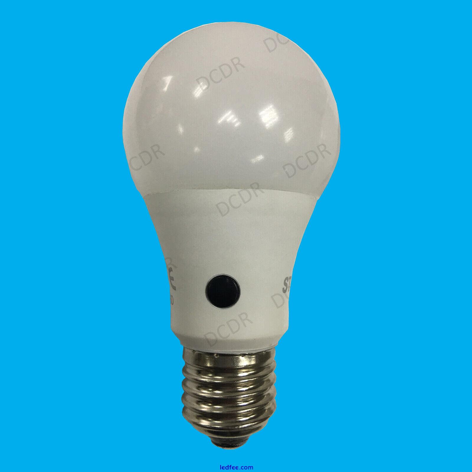 8.5W = 60W LED Pearl GLS Dusk Till Dawn Sensor Security Night Light Bulb ES E27 0 