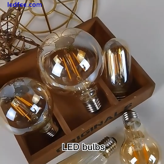 E14 E27 LED Light Bulbs Retro Warm Amber Filament 240V Vintage Edison Light Bulb 0 