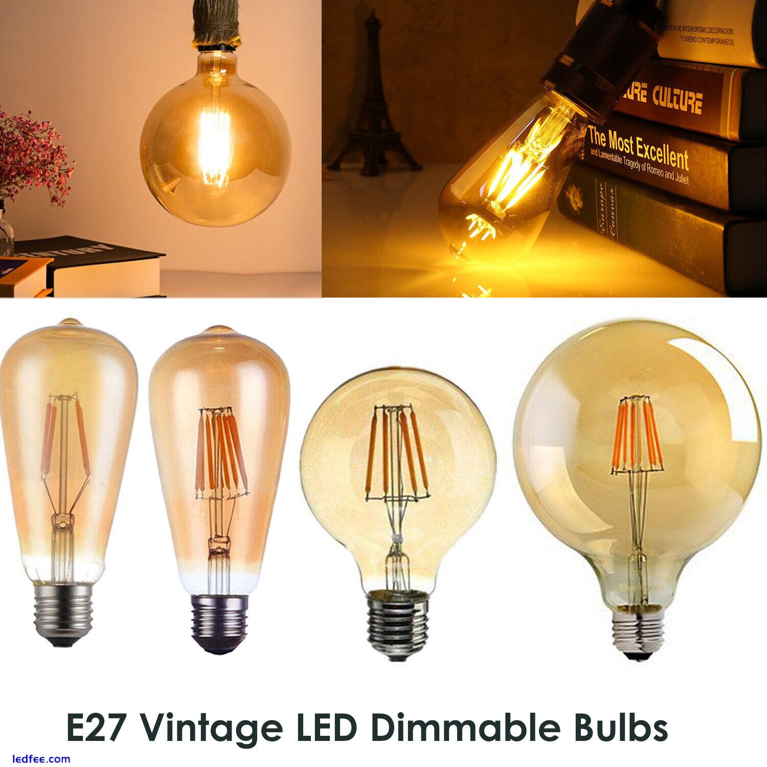 E14 E27 LED Light Bulbs Retro Warm Amber Filament 240V Vintage Edison Light Bulb 1 