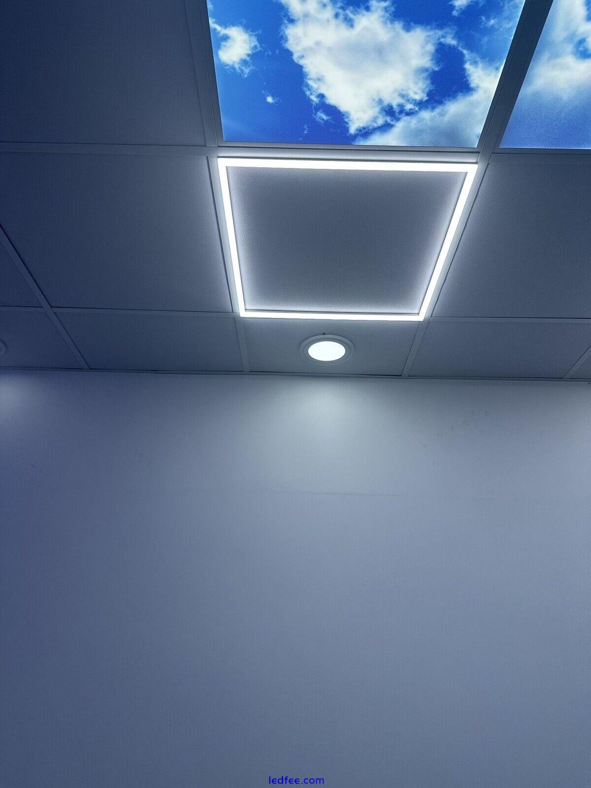 10x 48W Ceiling Suspended Recessed EDGE FRAME LED Panel White Light 600 x 600 2 