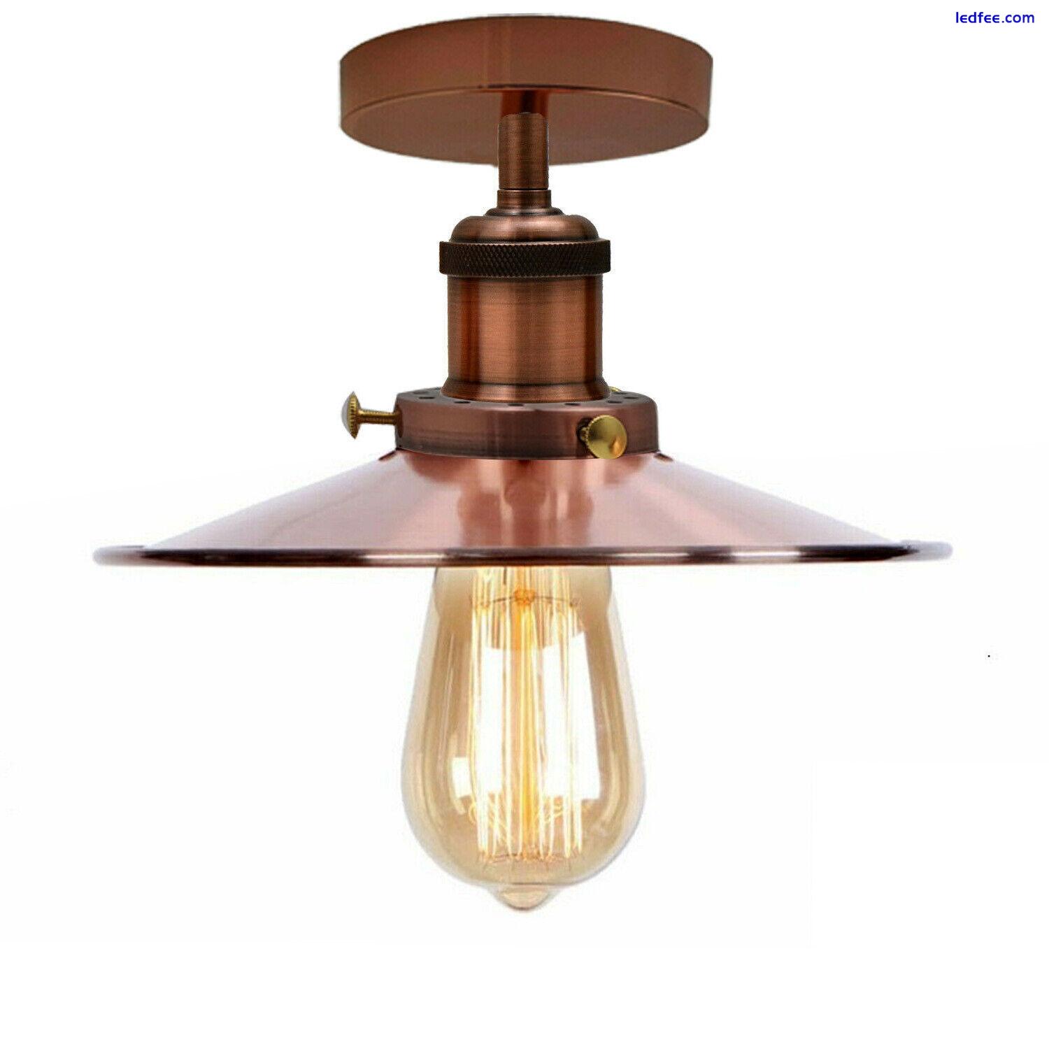 LEDSone Ceiling Lights Industrial Flush Mounted Ceiling Light Retro Lamp Fitting 1 