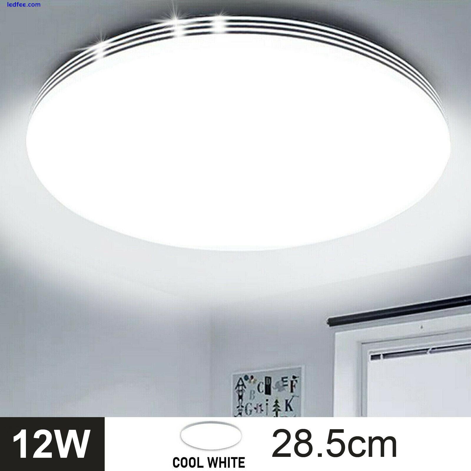 Modern LED Ceiling Light Round Panel Down Lights Bathroom Kitchen Bedroom Lamp 5 