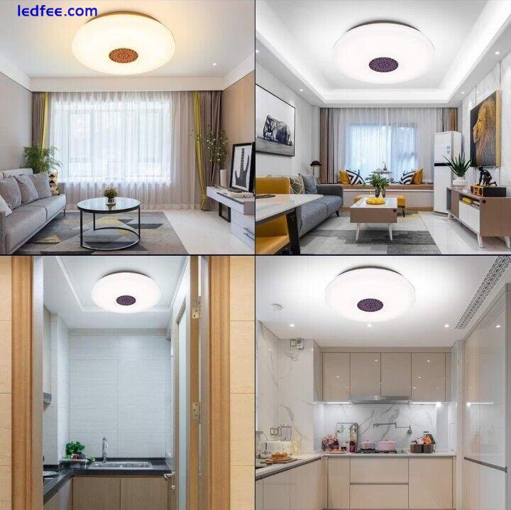 LED WiFi Ceiling Light, Modern 36W Dimmable LED Smart Ceiling Light,Alexa 2 