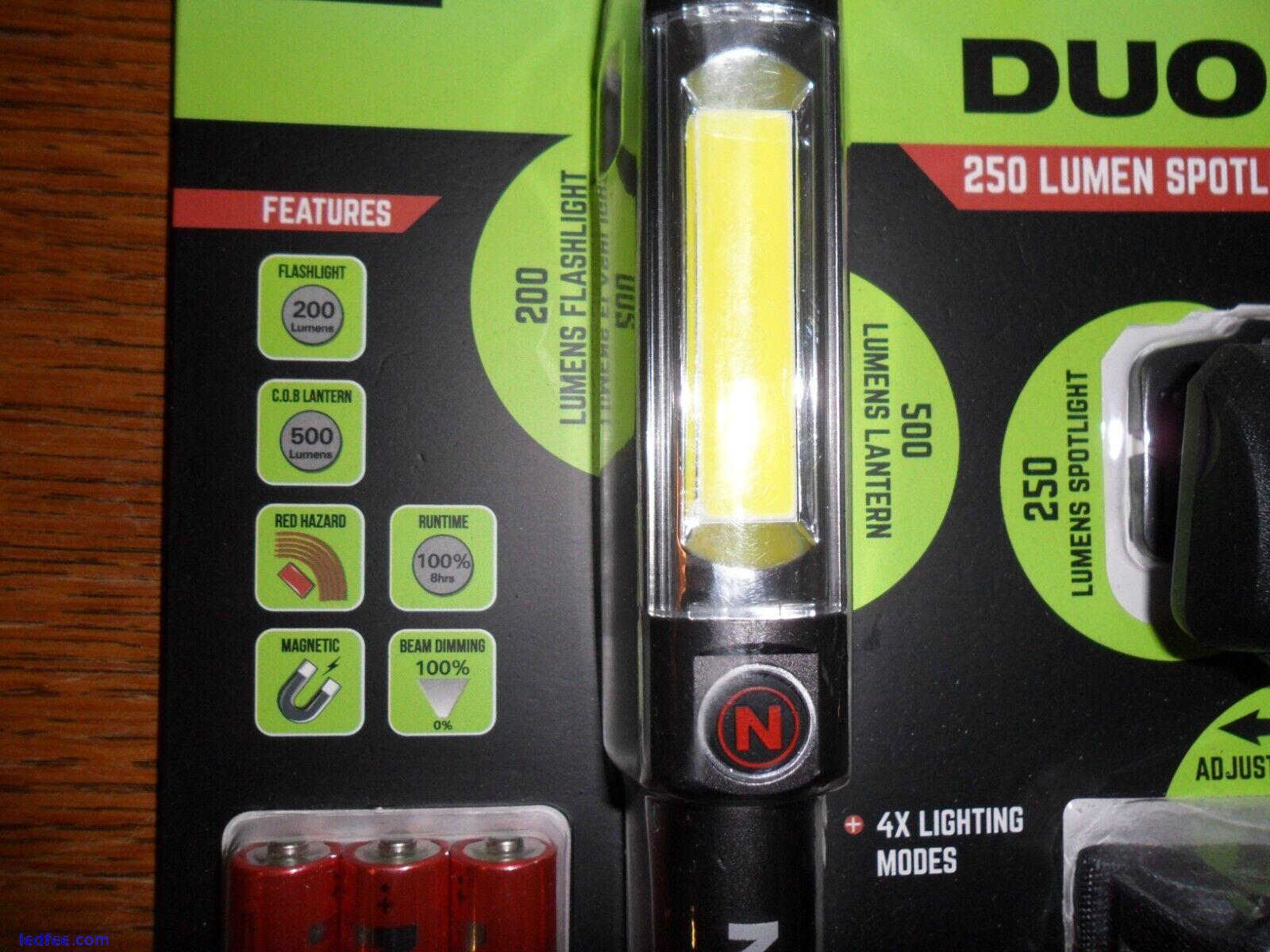 NEBO - Combo Pack - Big Larry 2 and Duo 250+ Lumen  Headlamp NEW Free P & P 1 