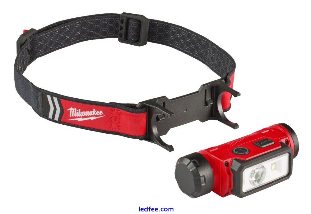 Milwaukee Head Torch - L4HL2-301 Head Lamp - 600 lumens - 4933479963 0 