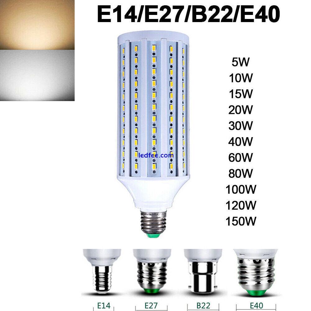 LED Corn Light Bulb Chandelier Lamp 5W-150W Warm Cool Daylight E27 B22 E40 E14 0 