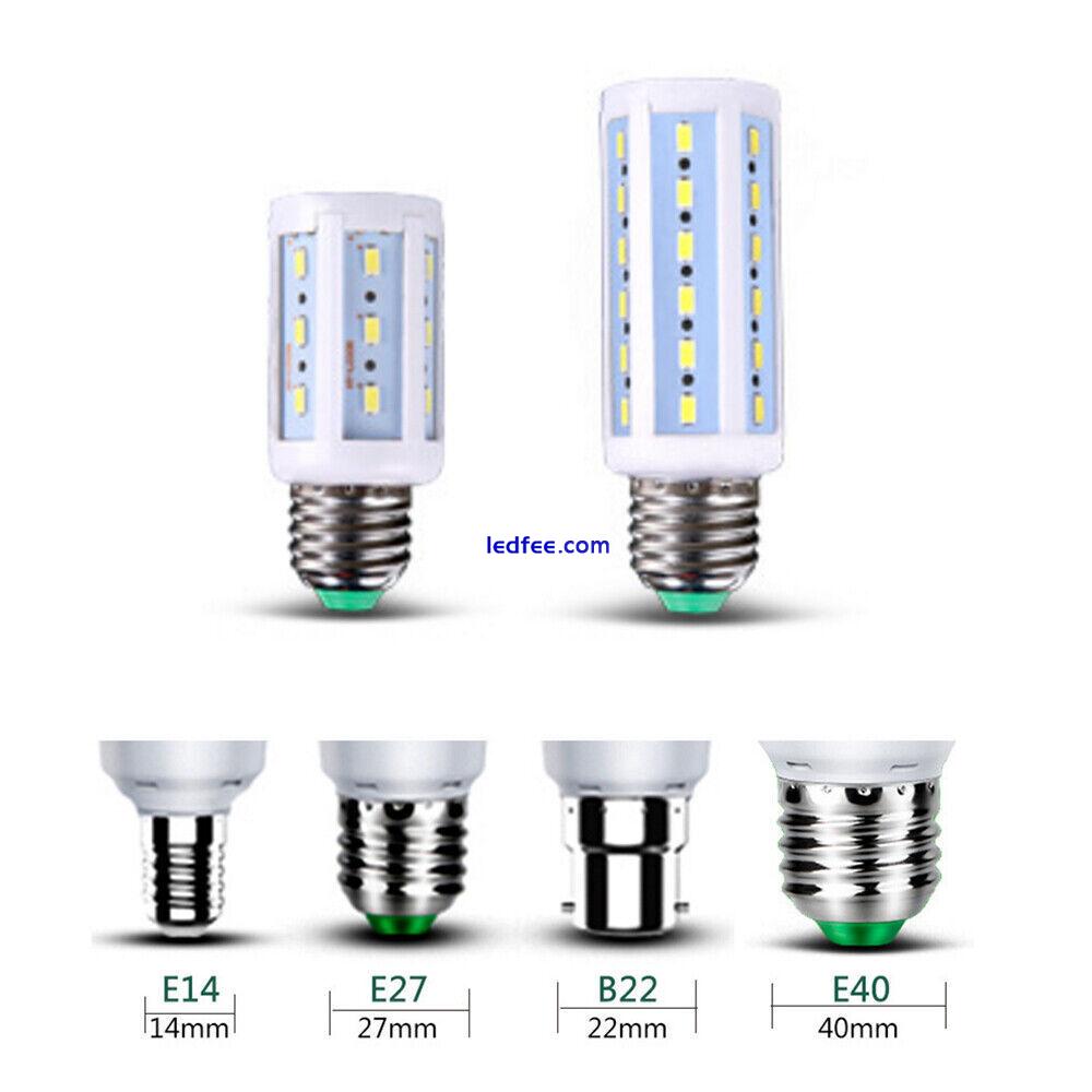 LED Corn Light Bulb Chandelier Lamp 5W-150W Warm Cool Daylight E27 B22 E40 E14 2 