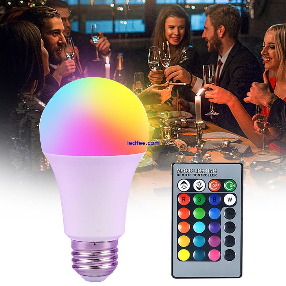 E27 RGBW LED Light Bulb 16 Color Changing With Remote For Home Party Room C4L5 2 