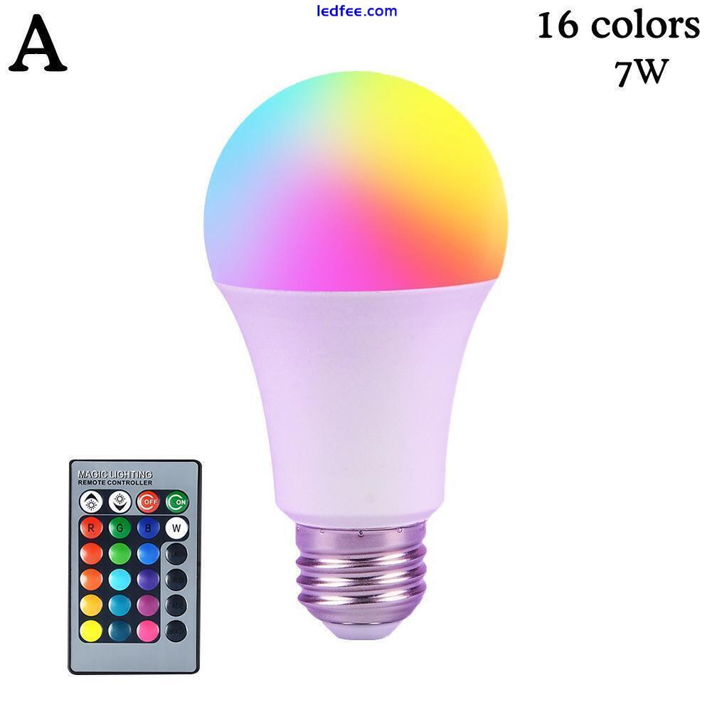 E27 RGBW LED Light Bulb 16 Color Changing With Remote For Home Party Room C4L5 5 