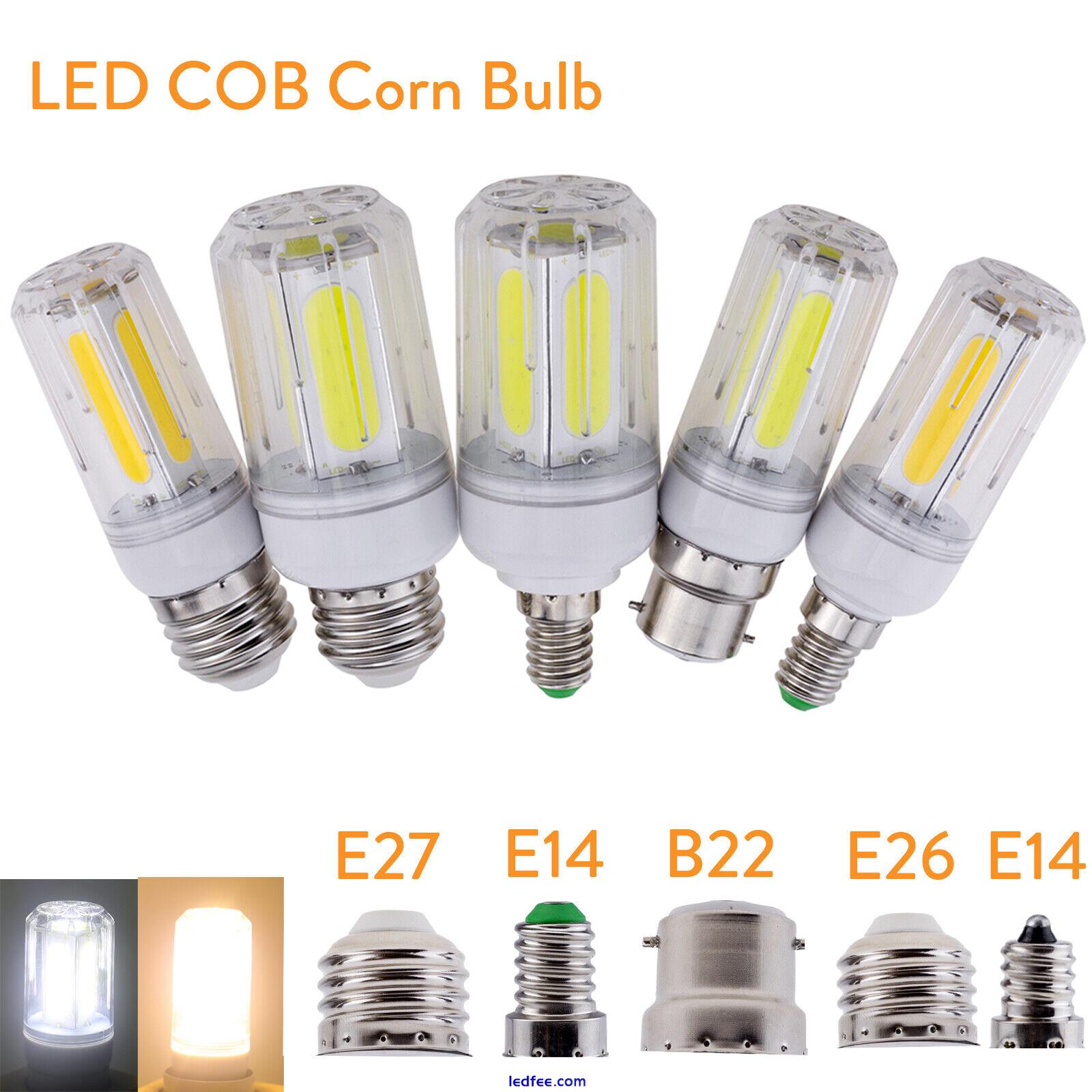 COB LED Corn Light E27 E26 E12 B22 E14 12W 16W Super Bright 85-265V Light Bulb 1 