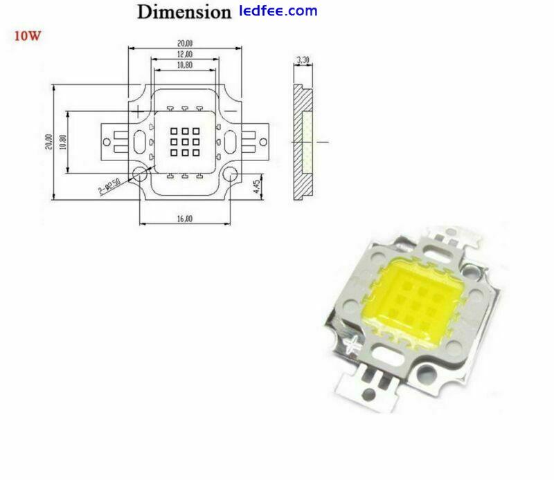 High Power LED Chip 1W-100W COB SMD LED Bead White RGB UV Grow Full Spectrum 2 