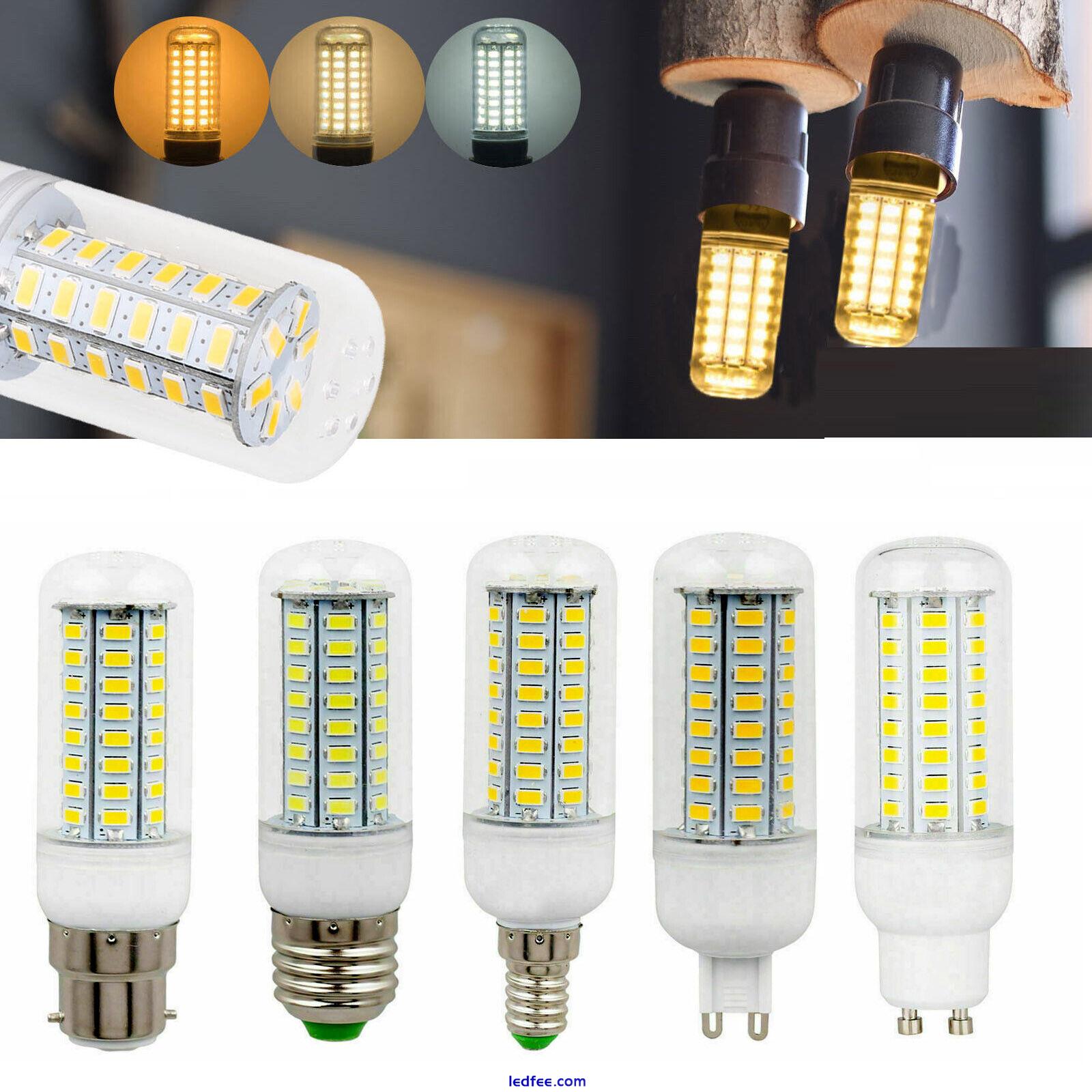 LED Corn Light Bulbs E14 E27 G9 B22 GU10 7W - 30W Cool White Lamps Energy Saving 0 