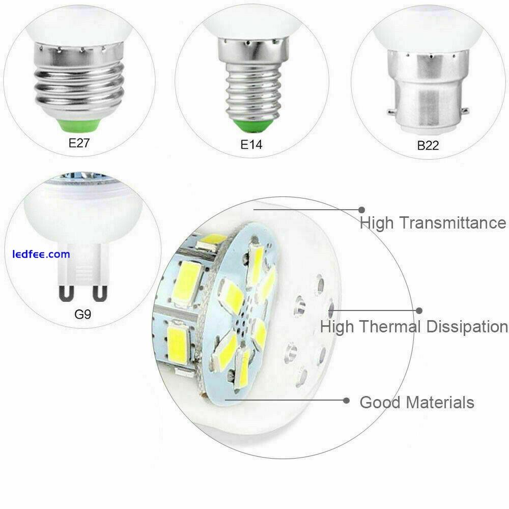 LED Corn Light Bulbs E14 E27 G9 B22 GU10 7W - 30W Cool White Lamps Energy Saving 4 