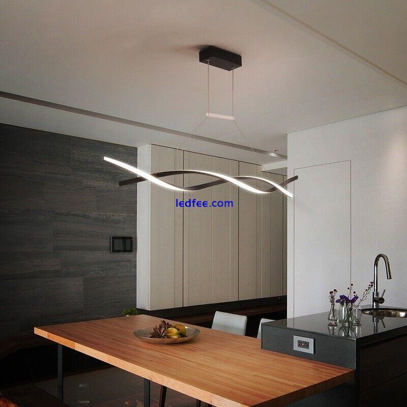 LED Pendant Light Kitchen Lamp Home Bar Chandelier Lighting Black Ceiling Lights 5 