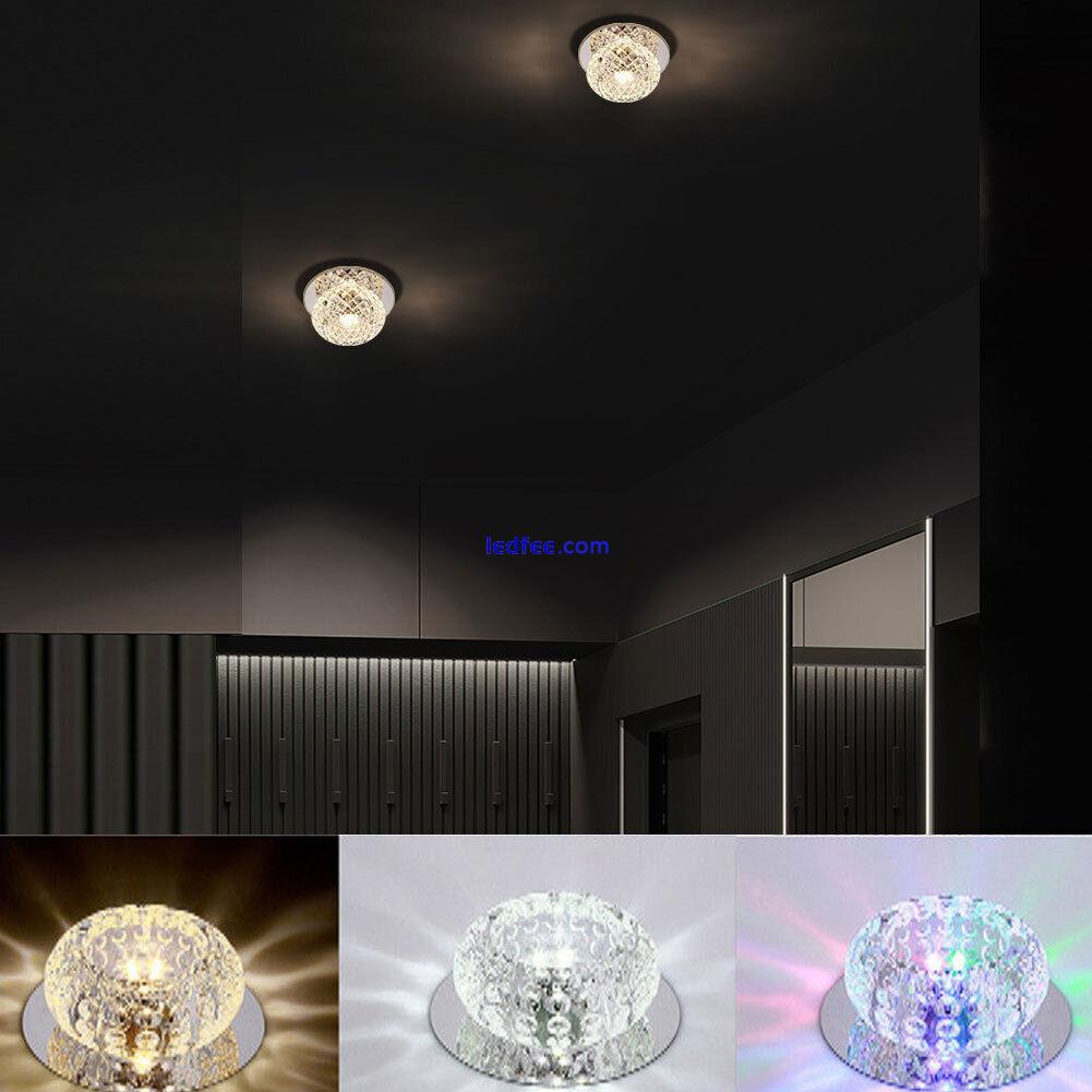 Crystal LED 5W Ceiling Light Fixture Pendant Lamp Lighting Chandelier Light 0 