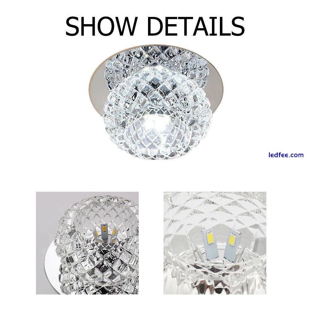 Crystal LED 5W Ceiling Light Fixture Pendant Lamp Lighting Chandelier Light 2 