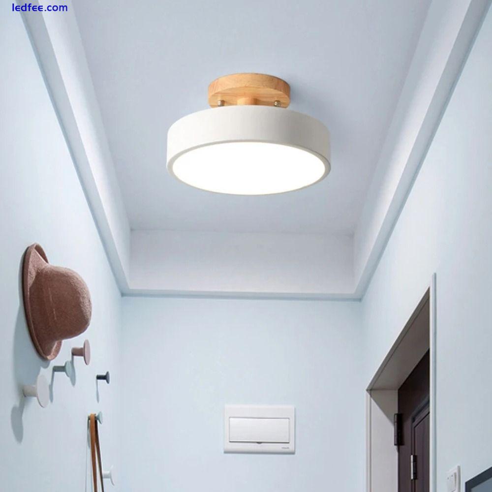 Wood LED Ceiling Lights Minimalist Spotlights  Cloakroom Dining Room 3 