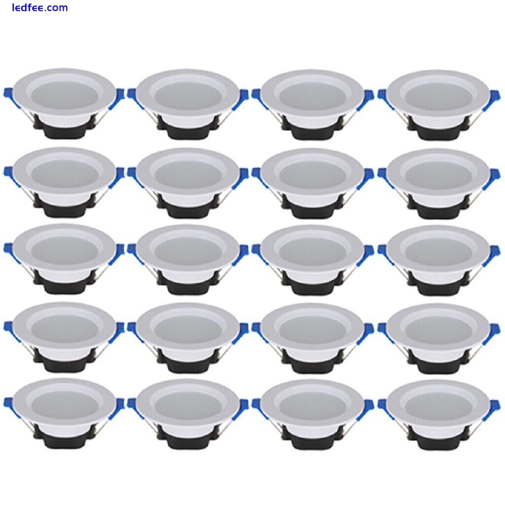 6/10/20Pcs Dimmable LED Downlight 7W Recessed Ceiling Light Panel Light 85-265V 0 