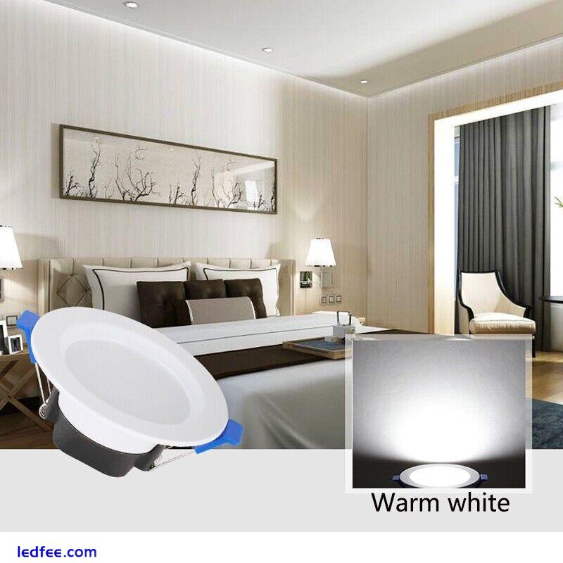 6/10/20Pcs Dimmable LED Downlight 7W Recessed Ceiling Light Panel Light 85-265V 5 