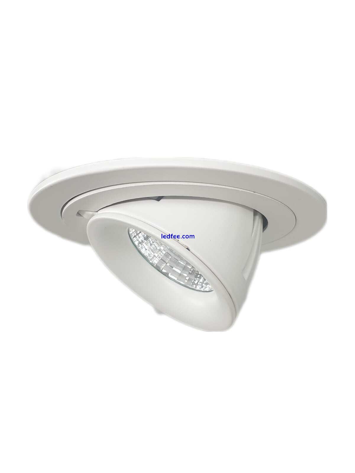 LED Ceiling Lights 10W Downlight Swivel Scoop Tilt Retail Dimmable Spotlight 2 