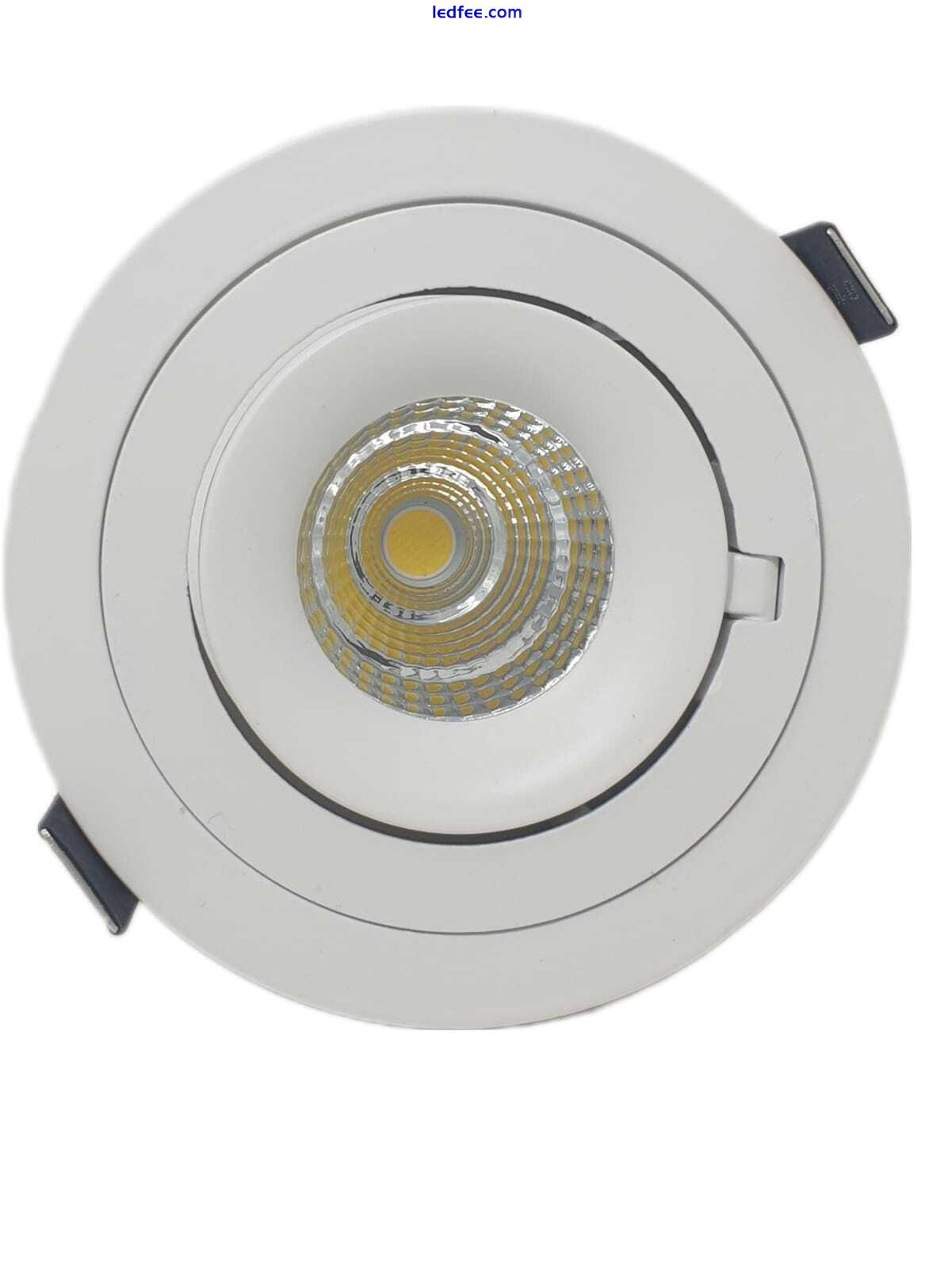 LED Ceiling Lights 10W Downlight Swivel Scoop Tilt Retail Dimmable Spotlight 4 