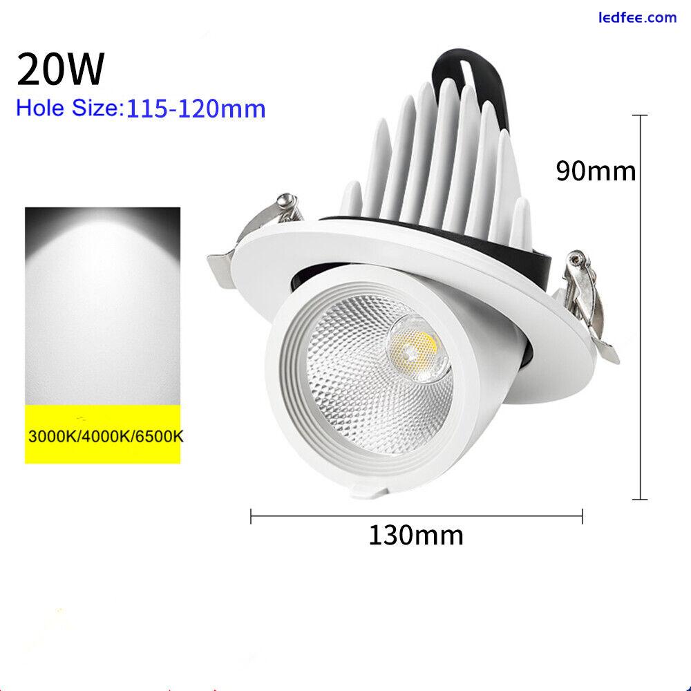 Dimmable LED Spotlight Elephant Nose Lamp Embedded Ceiling Wall COB Down light  2 