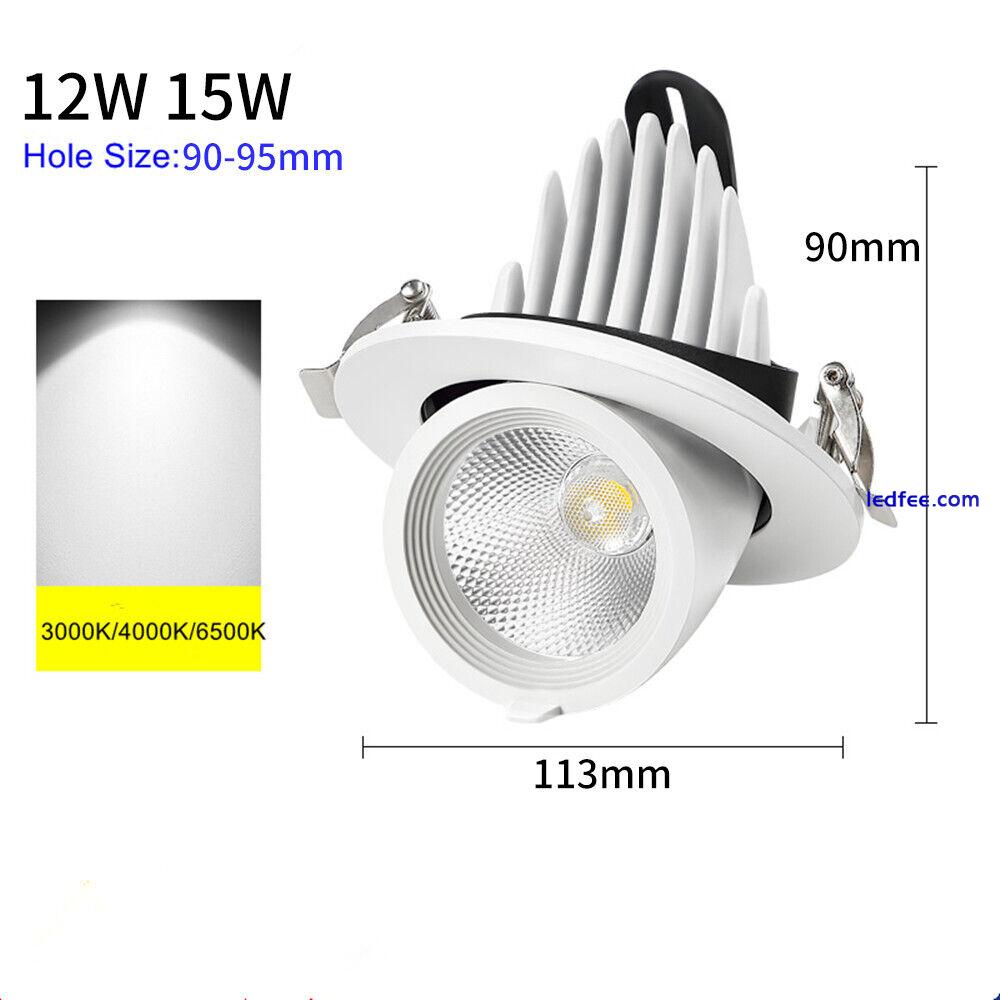 Dimmable LED Spotlight Elephant Nose Lamp Embedded Ceiling Wall COB Down light  1 