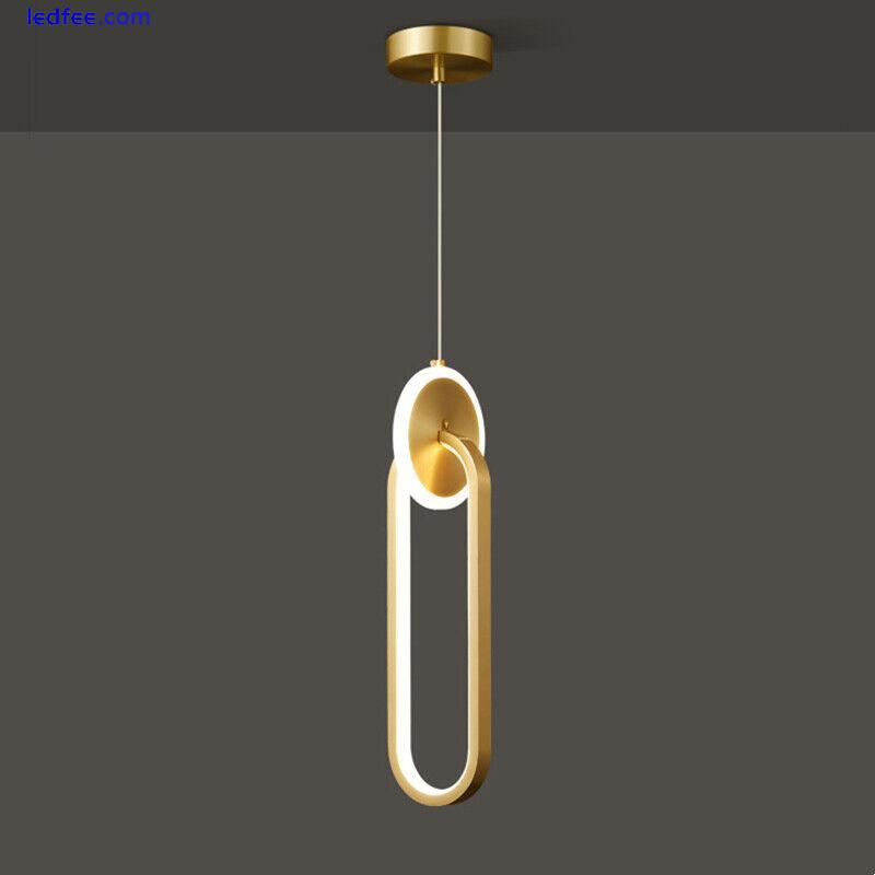 LED Pendant Light Bedroom Lamp Home Gold Chandelier Lighting Shop Ceiling Lights 3 