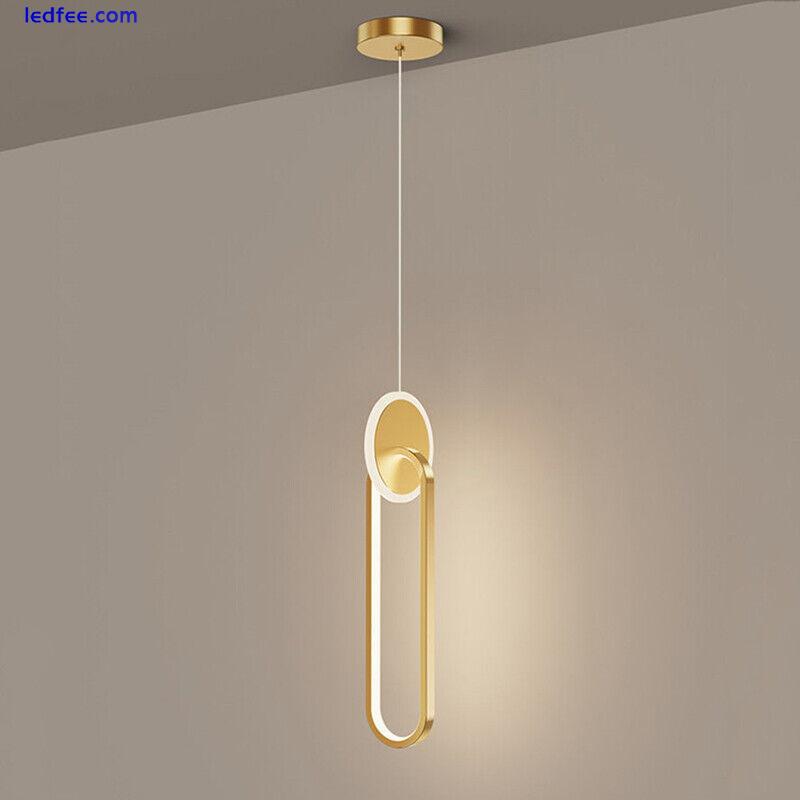 LED Pendant Light Bedroom Lamp Home Gold Chandelier Lighting Shop Ceiling Lights 2 