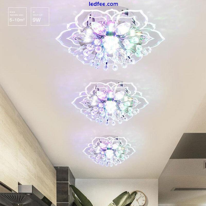 20cm 9W Modern Crystal LED Ceiling Light Fixture Hallway Pendant Lamp ChandeB Sp 1 