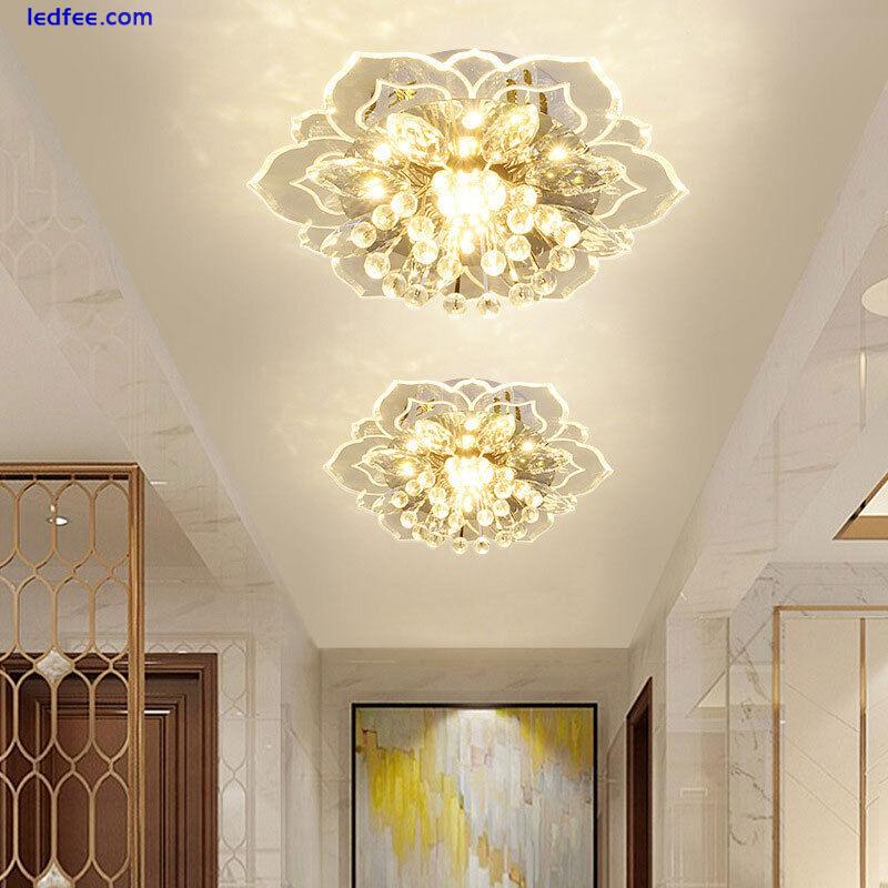 20cm 9W Modern Crystal LED Ceiling Light Fixture Hallway Pendant Lamp ChandeB Sp 0 