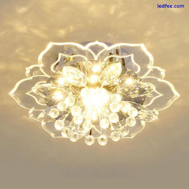 20cm 9W Modern Crystal LED Ceiling Light Fixture Hallway Pendant Lamp ChandeB Sp 2 