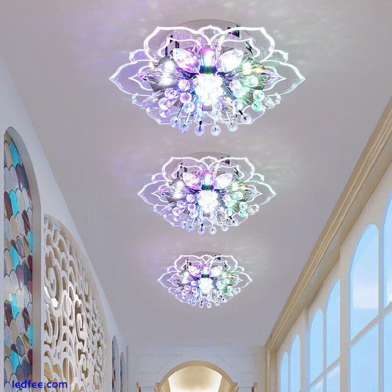 20cm 9W Modern Crystal LED Ceiling Light Fixture Hallway Pendant Lamp ChandeB Sp 5 