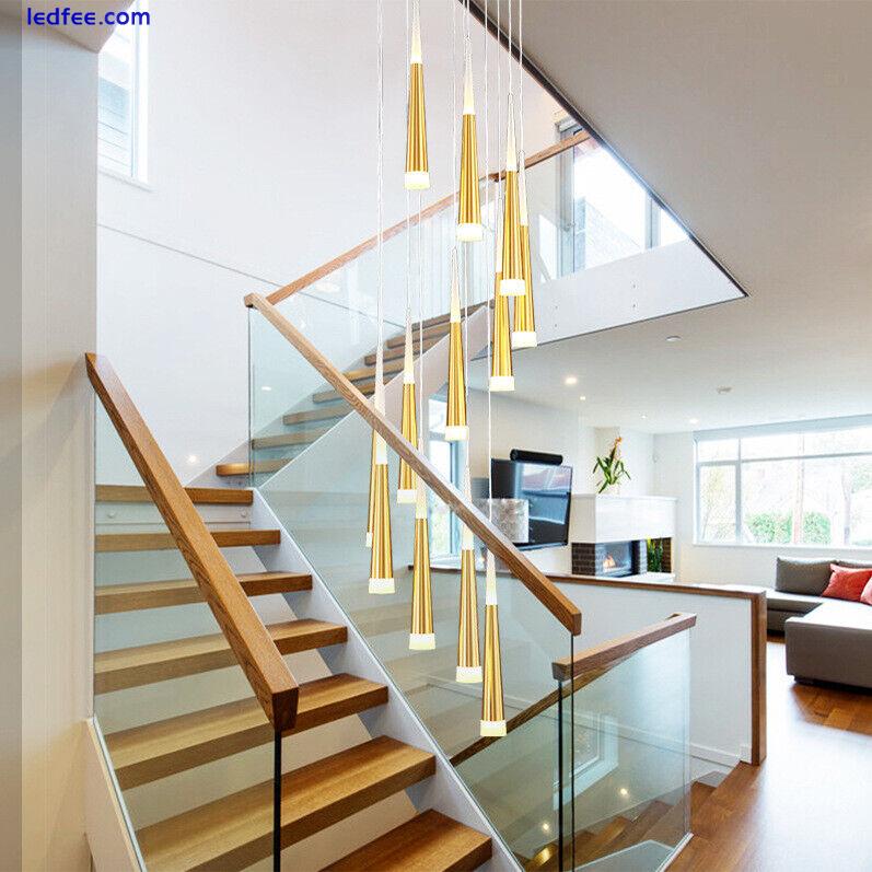 Hotel Pendant Light Living Room Ceiling Light Stair Home Chandelier Lighting 2 