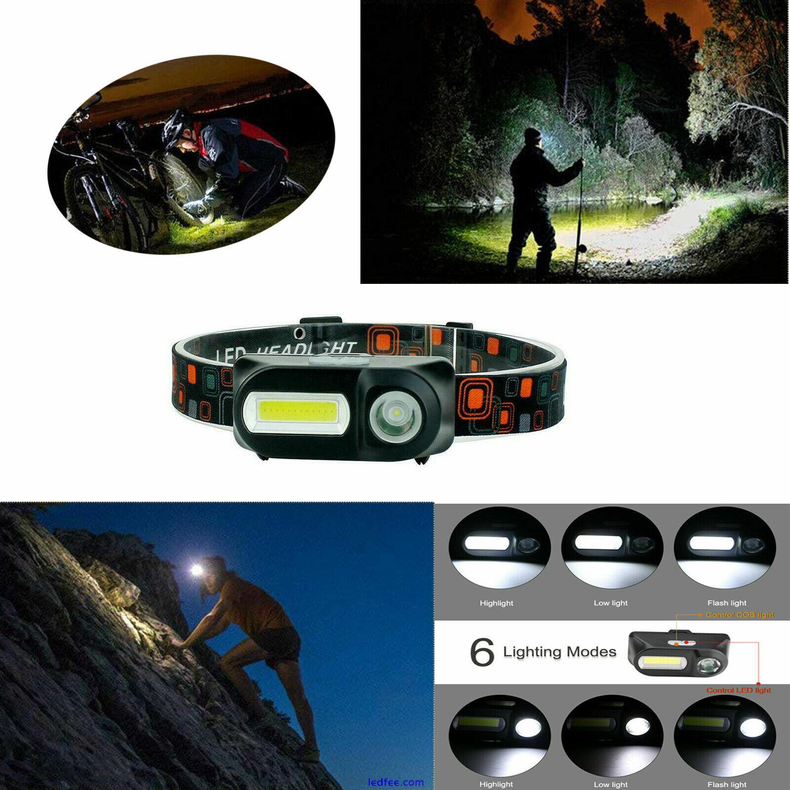 Waterproof USB Rechargeable LED Headlight Torch Bright Lamps Adjustable Headlamp 0 