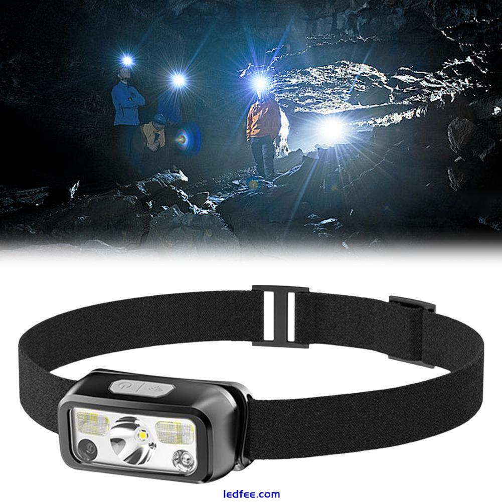 Super Bright LED Headlamp Rechargeable Headlight Head Sensor Torch Motion Q3J2 0 