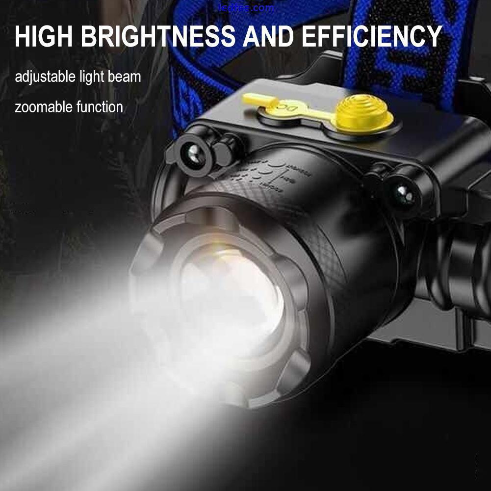 USB Rechargeable Headlamp Flashlight Waterproof LED Head Torch Headlight Band. 1 