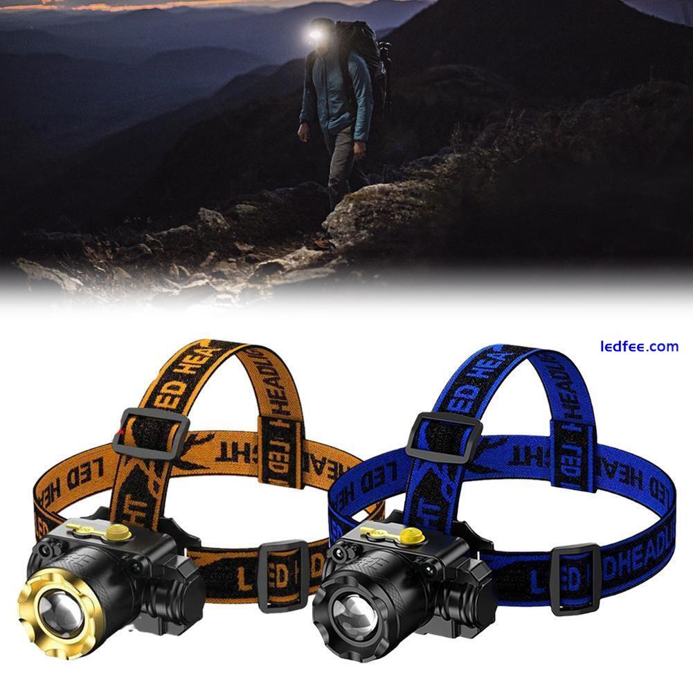 USB Rechargeable Headlamp Flashlight Waterproof LED Head Torch Headlight Band. 0 