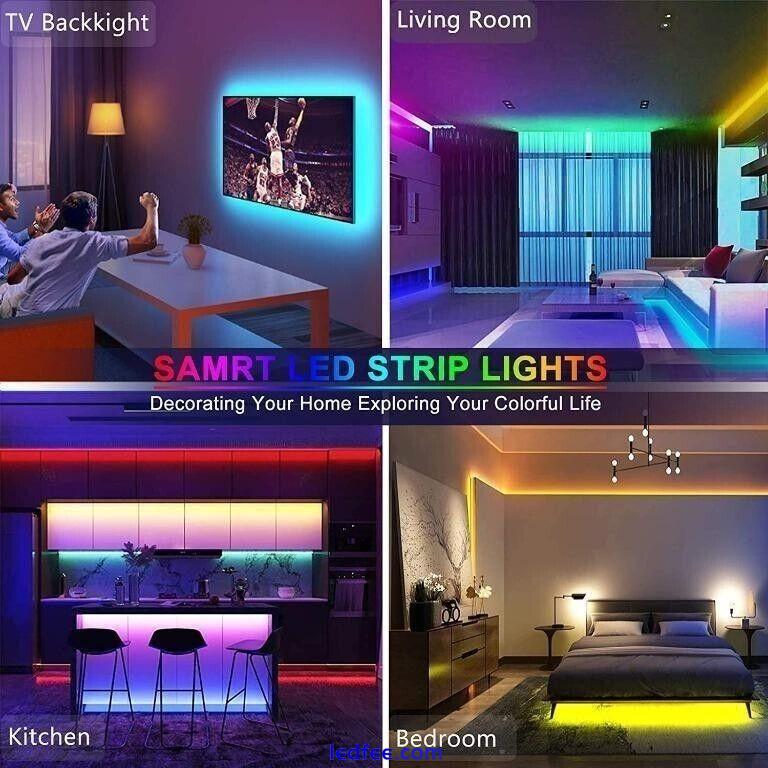 10m Smart LED Light Strips, App & Remote Control, IP65 Waterproof, Music Sync 1 