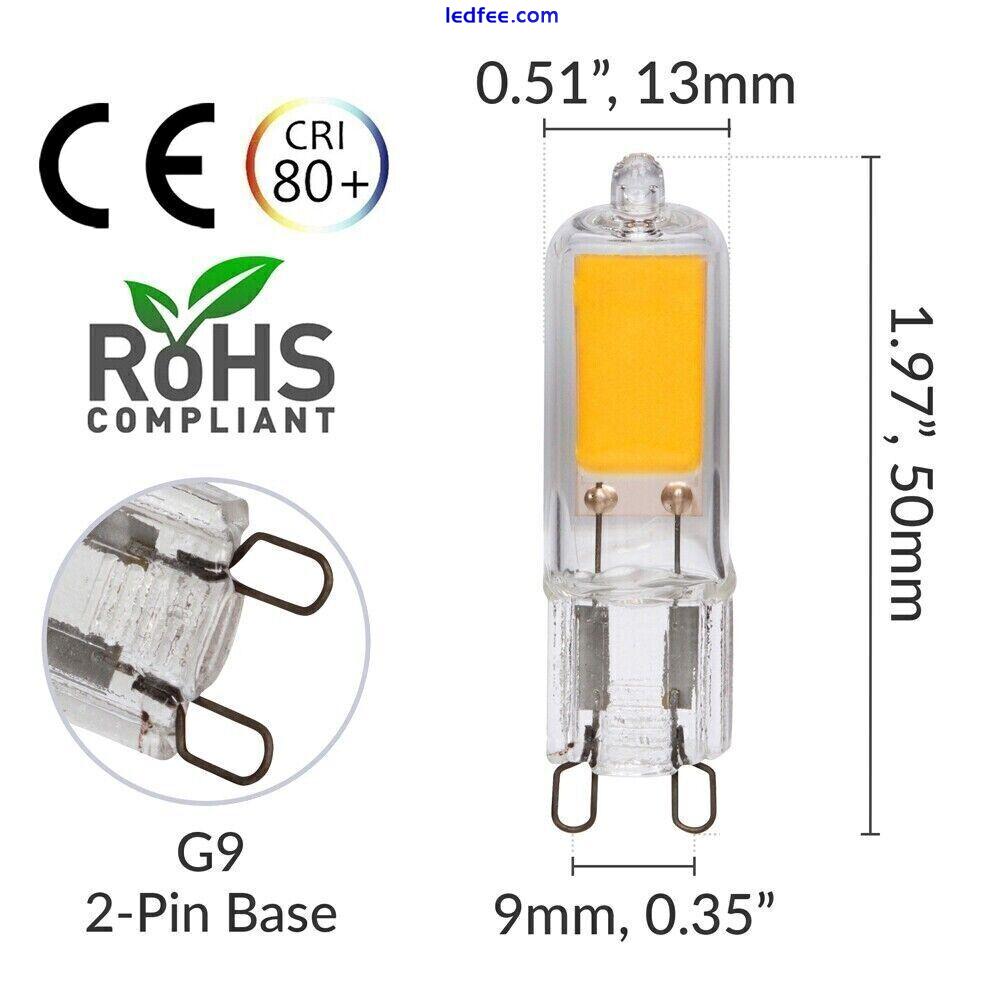 10X G9 LED Bulb Warm White Dimmable COB 3W=40W G9 Halogen Capsule Wall Light 0 